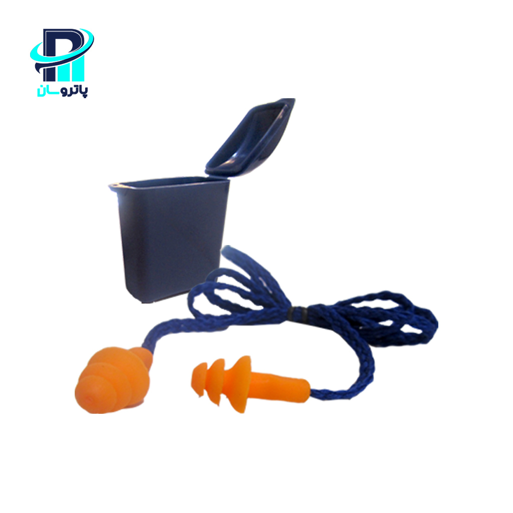 3m-earplug-1271-1 گوشی ایمنی داخل گوش (ایرپلاگ) ۳M مدل ۱۲۷۱ - با بند و جعبه محافظ - Image 1