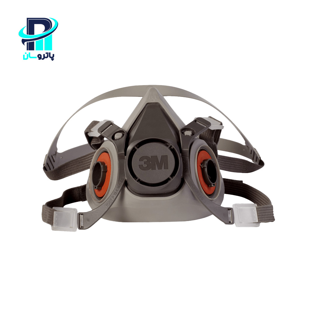 3m-respirator-6200-1 ماسک تنفسی نیمصورت دو فیلتره ۳M مدل ۶۲۰۰ (استاندارد و اقتصادی) - Image 1