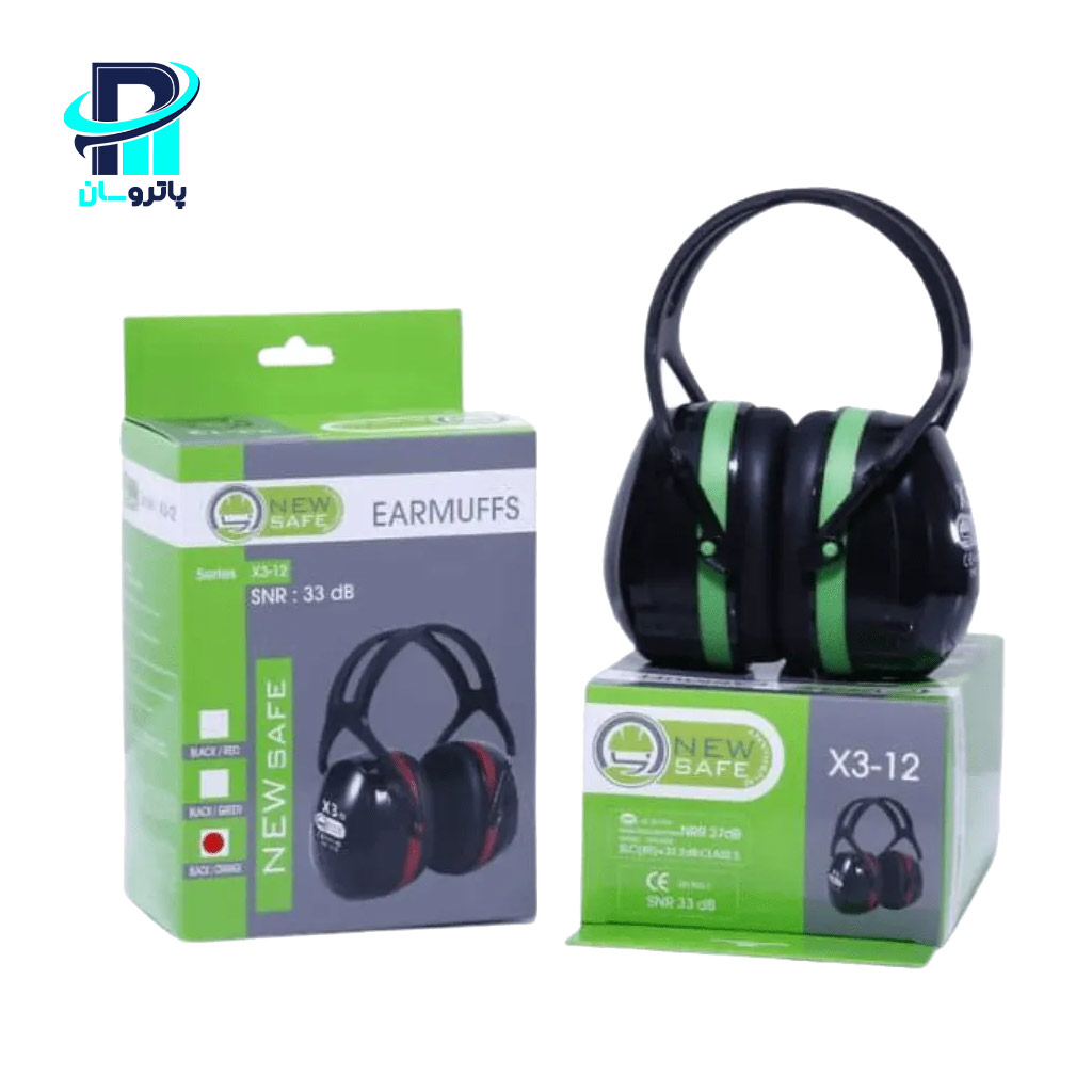 NewSafe-Earmuff-X3-12-01 گوشی ایمنی ایرماف نیوسیف (NewSafe) مدل X3-12 (سری تهویهدار و فوقمقاوم) - Image 1