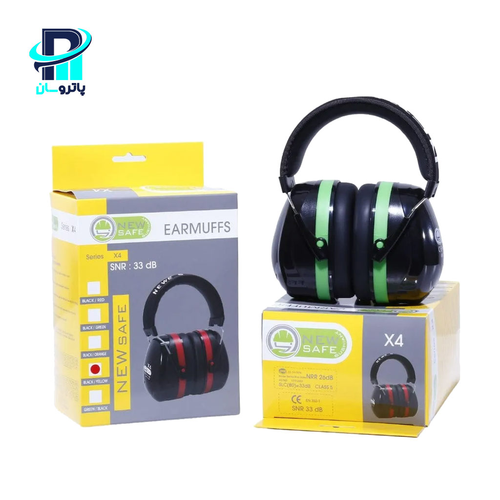 NewSafe-Earmuff-X4-01 گوشی ایمنی ایرماف نیوسیف (NewSafe) مدل X4 (هدبند فومدار ارگونومیک) - Image 1