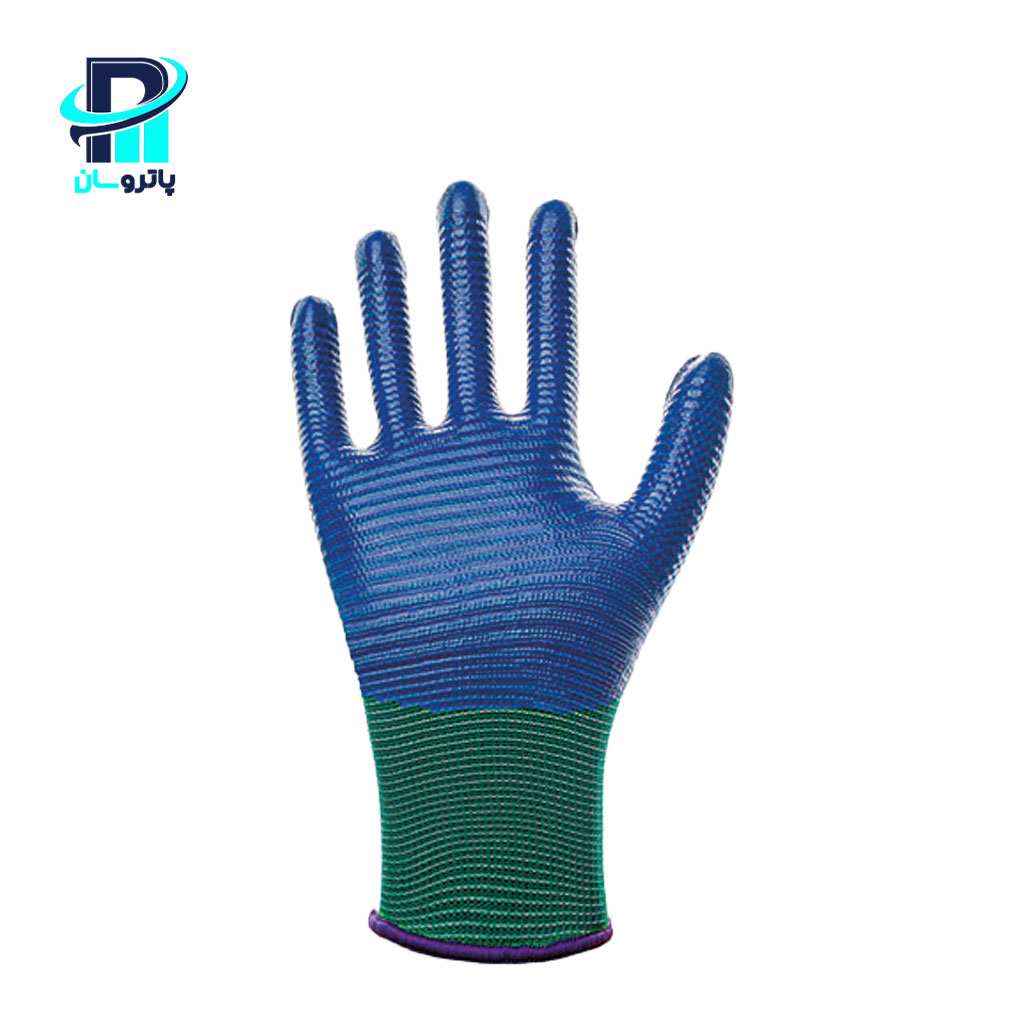 newsafe-nitrile-gloves-gn3-1 دستکش کار نیتریل شیاری ۳/۴ نیوسیف مدل GN3 - با روکش زبرا (Zebra) - Image 1