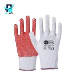 دستکش کار بافتنی خالدار نیوسیف (NewSafe) با روکش PVC - Image 2