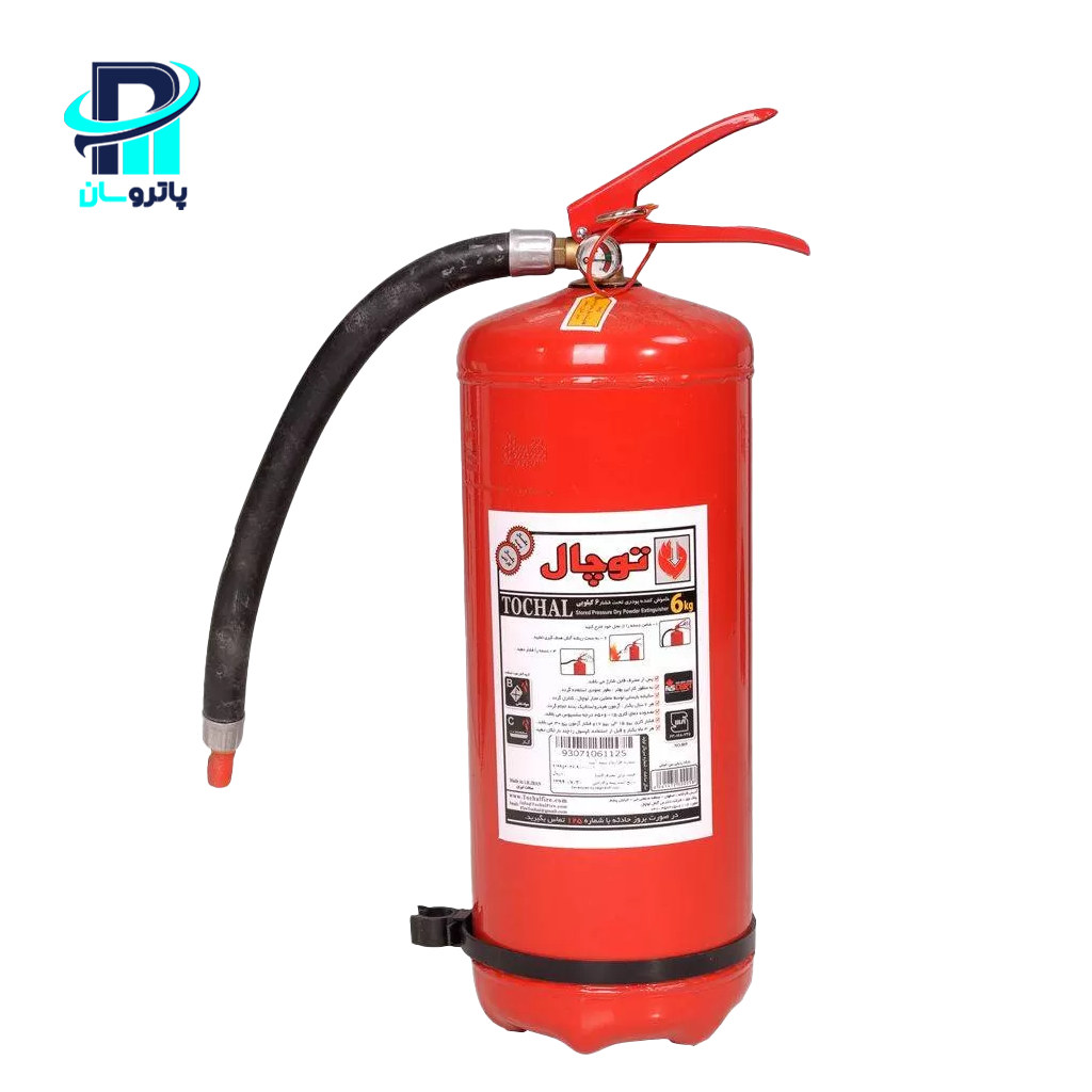 fire-extinguisher-co2-tochal-6kg کپسول آتشنشانی پودر و گاز توچال 6 کیلوگرمی - Image 1