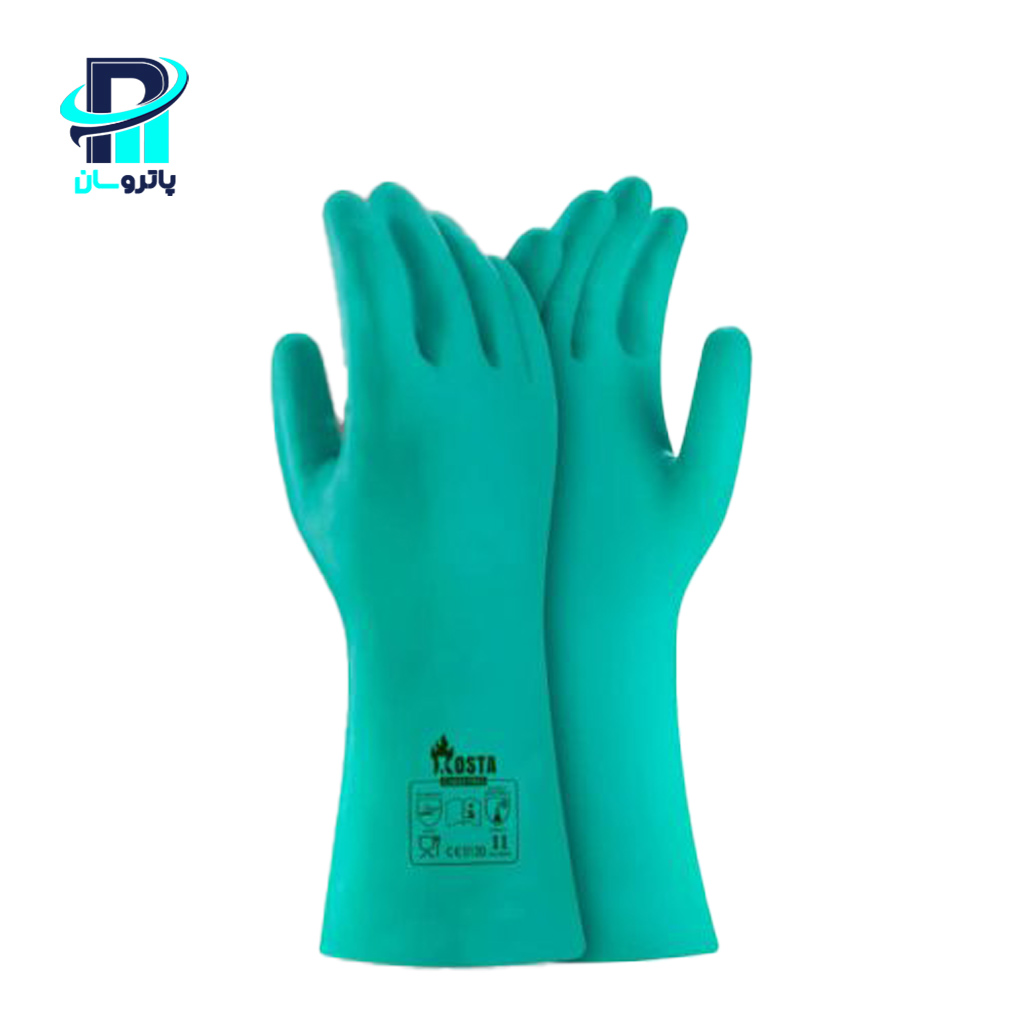 kosta-green-nitrile-glove-3 دستکش نیتریل سبز کاستا مدل Green Nitrile Glove - Image 1