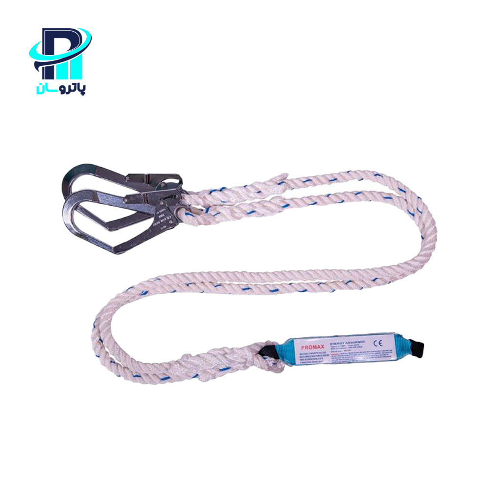 padex-i-shape-rope-lanyard-shock-absorber لنیارد طنابی I شکل شوکگیردار پادکس - Image 1
